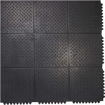 Checker interlocking Gym Mats 3’x3’x12mm