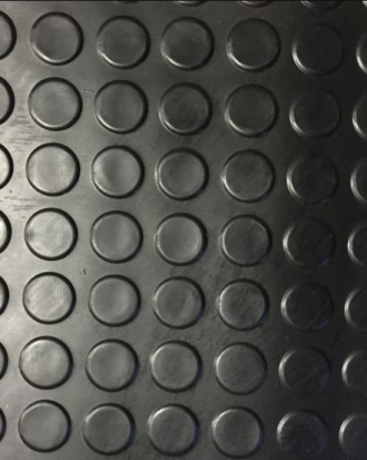 Penny Studded Rubber Sheet 2m x 5mm Thick x 10m