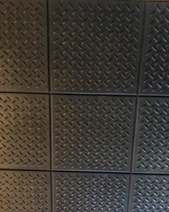 Checker interlocking Gym Mats 3’x3’x12mm