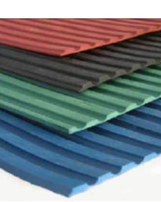 FLAT RIB NON SLIP MATTING BLACK | RUBBER MATS