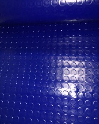 PVC Rubber Sheet Coin Top Design In Blue Colour