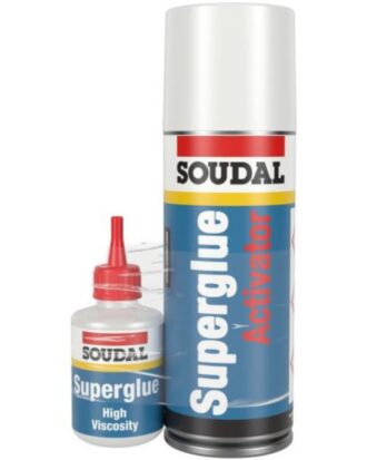 Soudal Mitre Kit – Superglue & Activator (200ml + 50g)