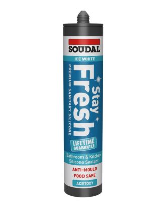 Soudal Stay Fresh Sanitary Silicone Ice White 290ml