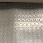 Coin Design Gray Colour Rubber Flooring Rolls