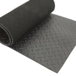 Black Diamond Checker Plate Rubber Mat Flooring