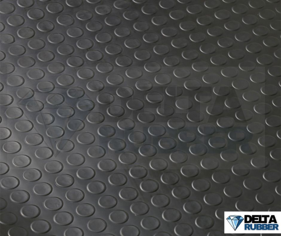 Penny Studded Rubber Sheet – 2m Wide x 5mm Thick (Up to 10m Length) - Image 2