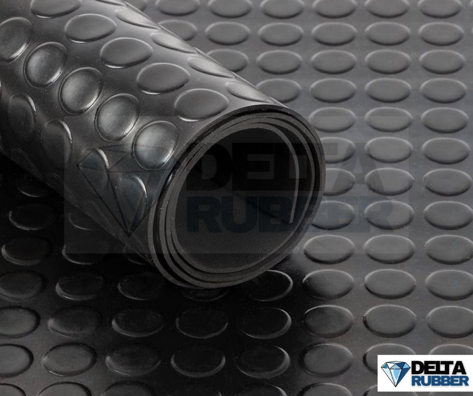 Penny Studded Rubber Sheet – 2m Wide x 5mm Thick (Up to 10m Length) - Image 3