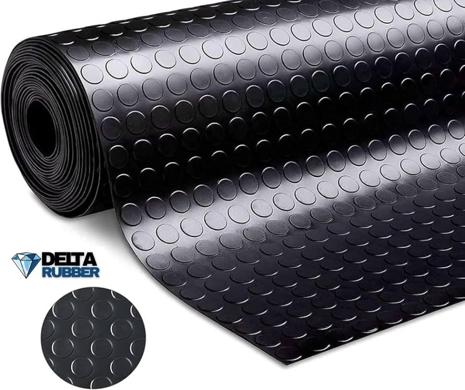 Penny Studded Rubber Sheet – 2m Wide x 5mm Thick (Up to 10m Length) - Image 4