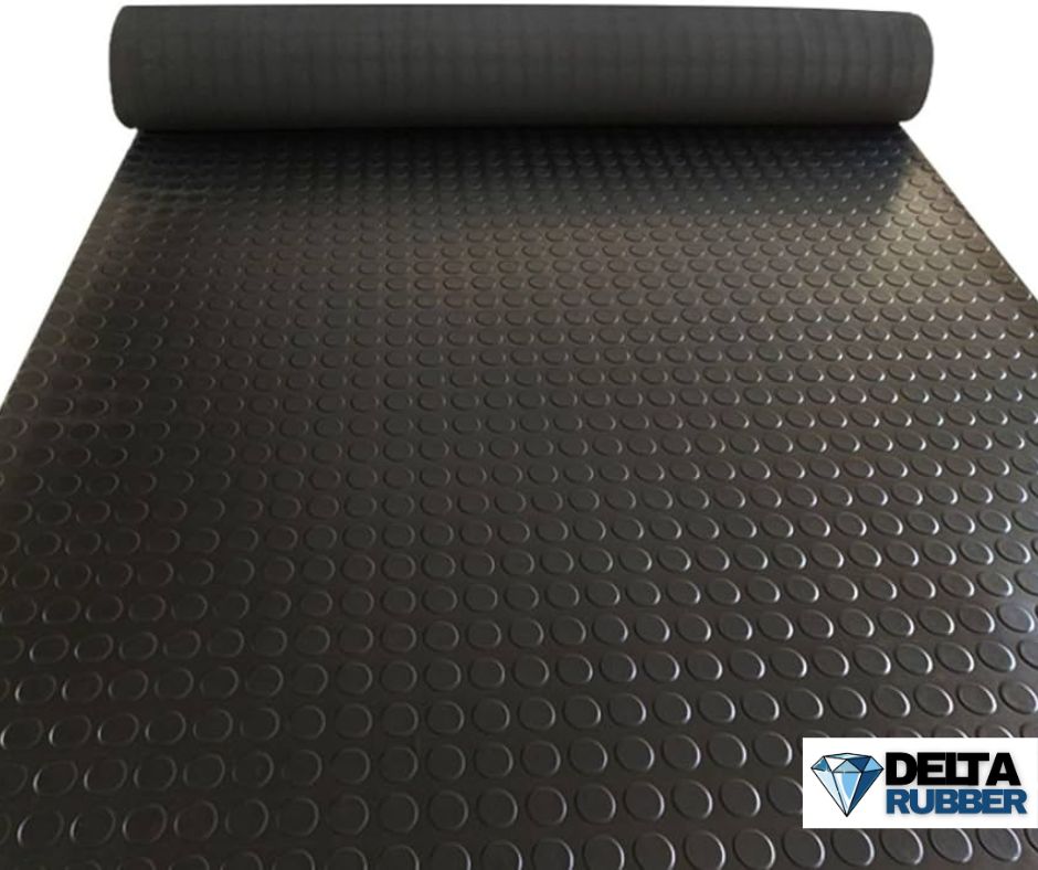 Penny Studded Rubber Sheet – 2m Wide x 5mm Thick (Up to 10m Length) - Image 6