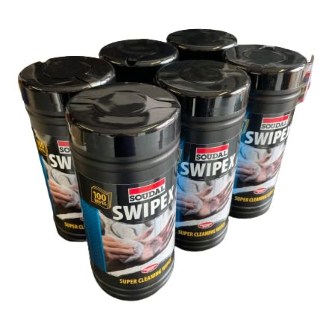 Soudal Swipex Super Cleaning Wipes – Stretch Pack (6 x 110 Wipes)