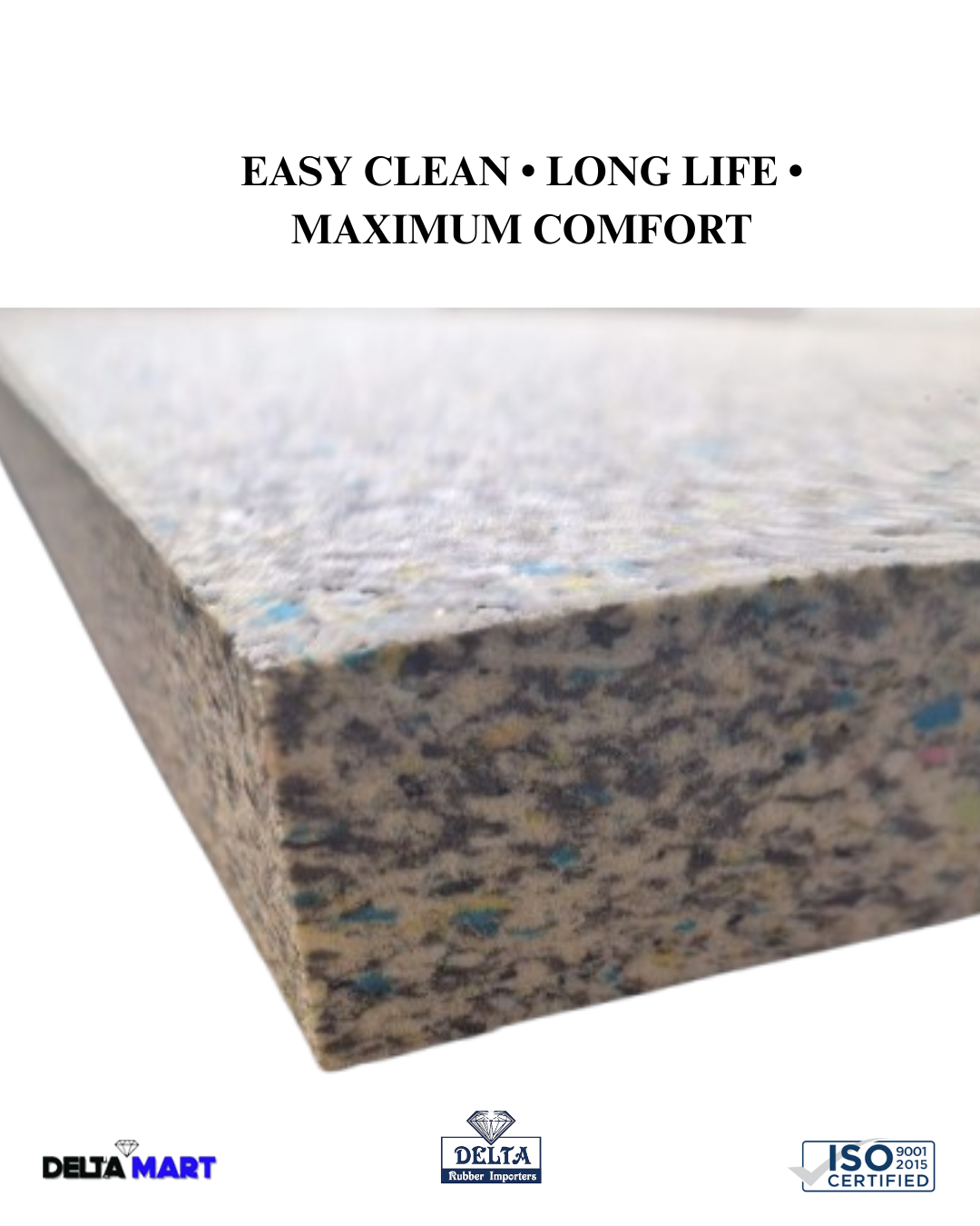 Latex Cow Mattress 1M x 1M x 40MM – Heavy Duty Dairy Farm Bedding Non-Slip