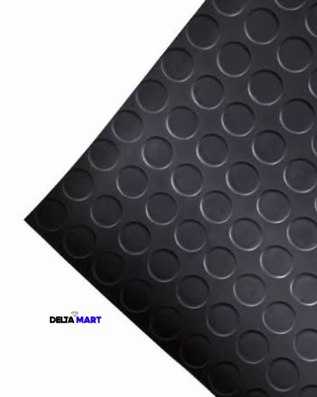 1.2m Wide × 3mm × 10m Coin Top Rubber Flooring Roll