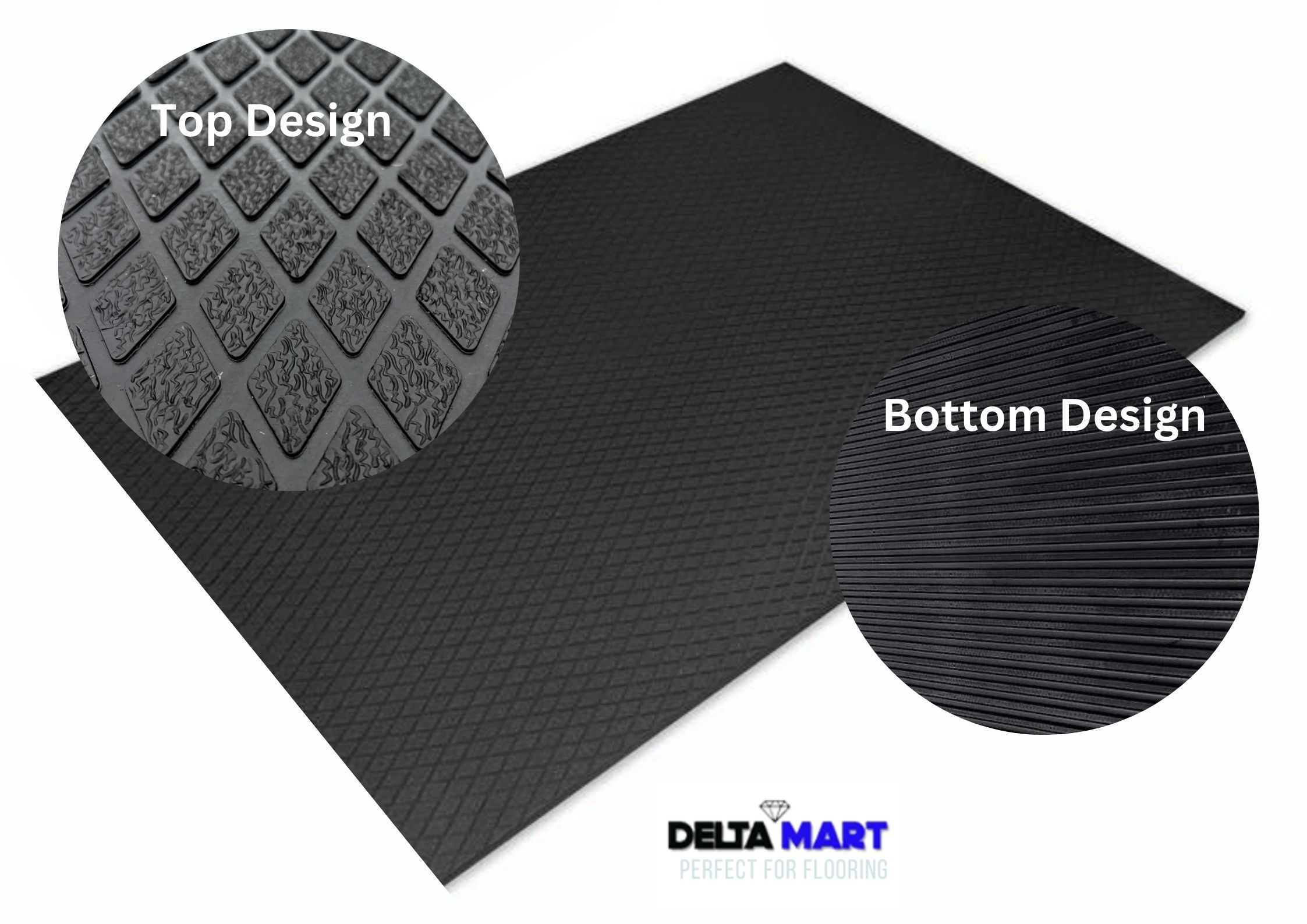 Diamond design heavy duty rubber stable/ horse mat 6ftx4ftx12mm