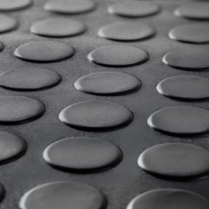 2m Wide × 5mm Coin Top Rubber Flooring Roll – Cut Lengths from 1m to 10m