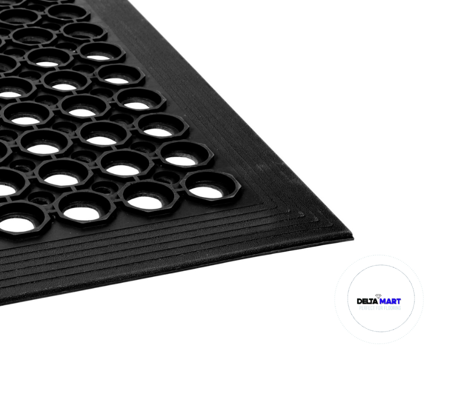 5ft x 3ft x 12mm Heavy Duty Industrial Rubber Mat – Commercial & Workshop Floor Mat