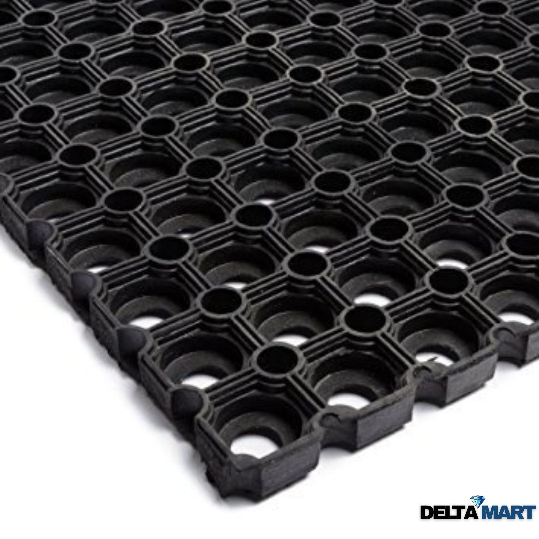 5ft x 3ft x 22mm Hollow Industrial Rubber Mat – Heavy Duty Anti-Fatigue & Drainage Mat
