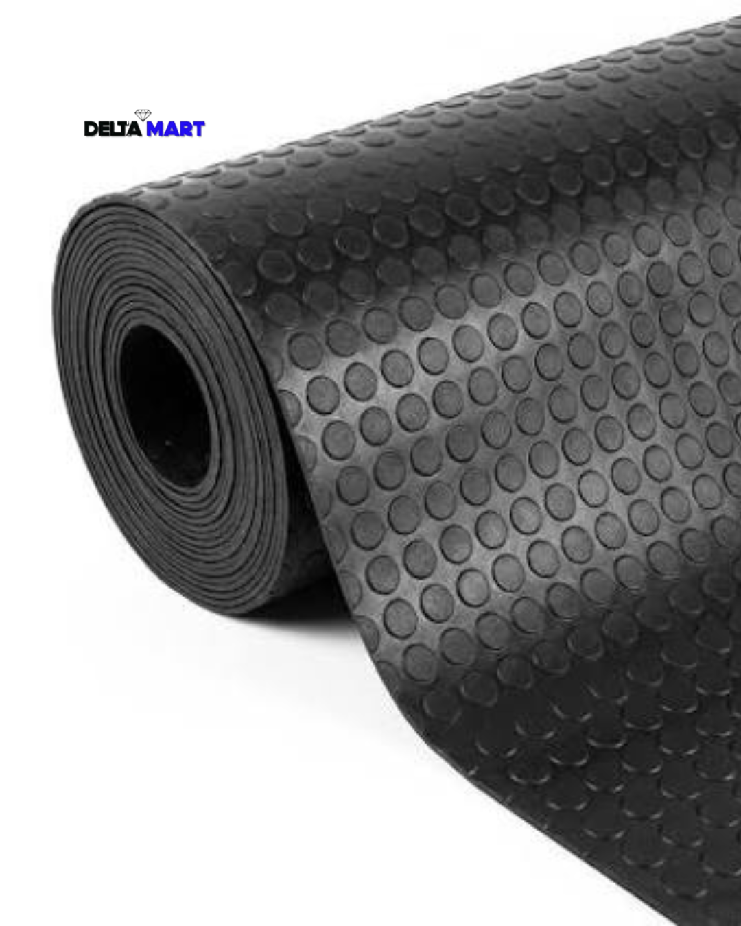 1.8m Wide × 3.5mm × 10m Coin Top Rubber Flooring Roll
