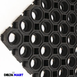 5ft x 3ft x 22mm Hexagon Super Strong Industrial Rubber Mat – Heavy Duty Workplace Mat