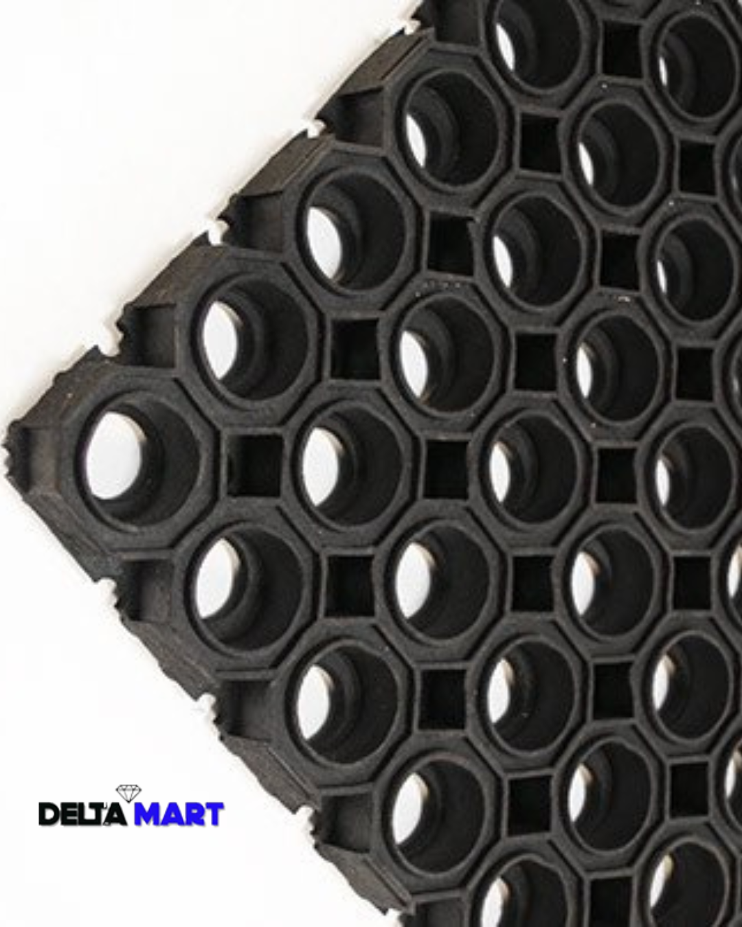 5ft x 3ft x 22mm Hexagon Super Strong Industrial Rubber Mat – Heavy Duty Workplace Mat