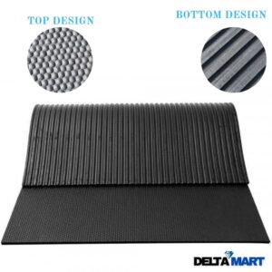 Rubber Gym Mat 6ft x 4ft (183 x 122cm) x 18mm – Hammer Top Design