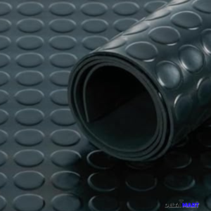1.5m Wide × 3mm × 10m Coin Top Rubber Flooring Roll