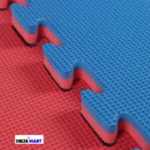 EVA Martial Arts Mats 1m x 1m – Red & Blue Interlocking Tatami Mats for Karate, Judo, MMA & Gym Flooring (20mm, 30mm & 40mm)
