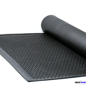 5ft x 3ft x 12mm Heavy Duty Rubber Scraper Mat – Anti-Slip Entrance & Industrial Mat