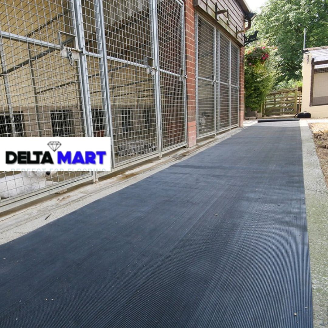 1m Wide Fine Ribbed Rubber Flooring Roll – 3mm Thick – Up to 20m Long - Image 6