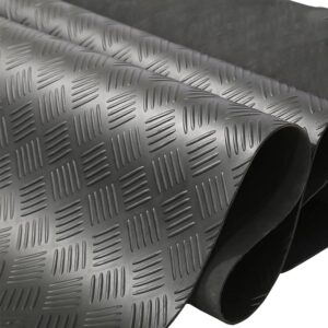 1.5m Wide 5-Bar Checker Rubber Flooring Roll – 3mm & 5mm Thick – Up to 10m Long