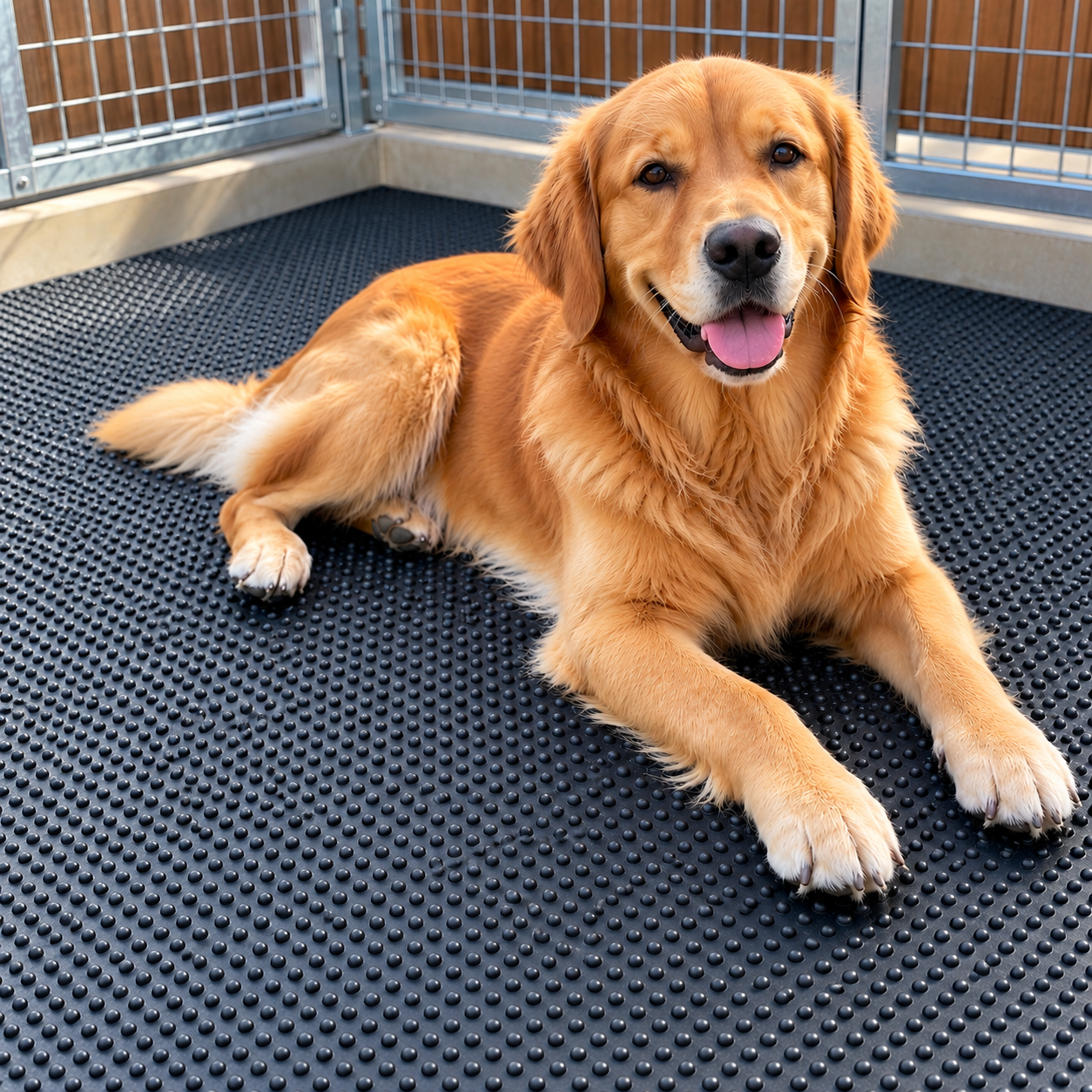 Heavy Duty Rubber Dog Kennel Mat 6ft x 4ft