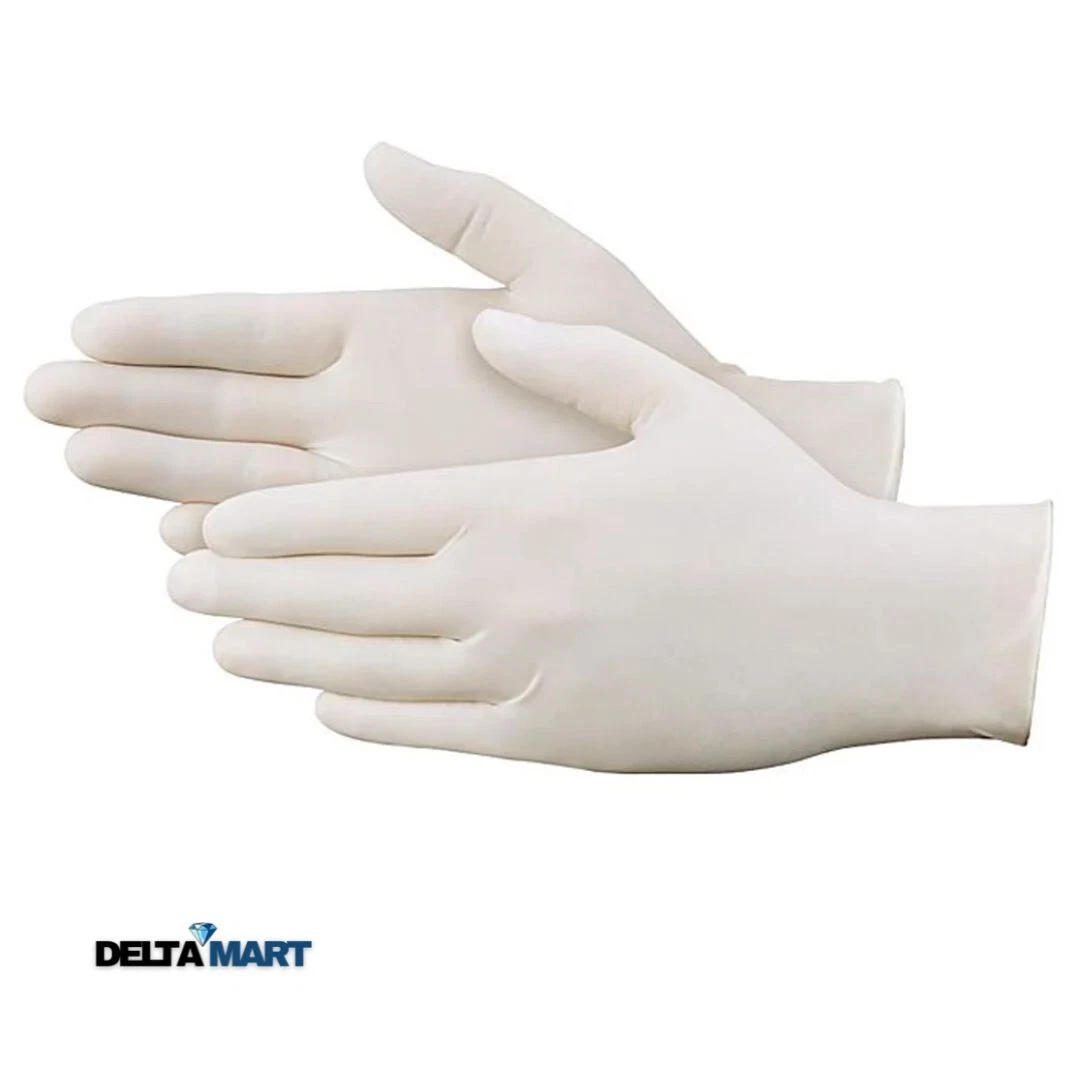 Delta Mart Powder-Free Latex Examination Gloves – Durable, Comfortable