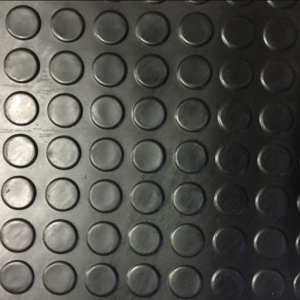 Coin Design Black Colour Rubber Flooring Rolls
