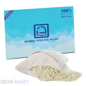 Premium Shredded Natural Latex Pillow 60x40cm – Adjustable & Breathable Support