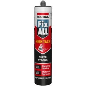 2x Soudal Ice White Stay Fresh Premium Sanitary Silicone Anti-Mould Sealant 290m