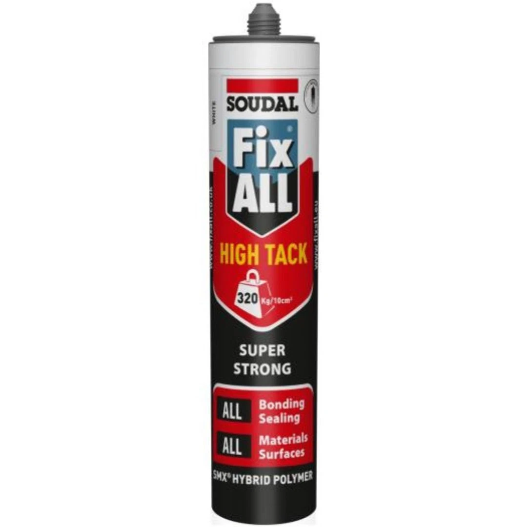 2x Soudal Ice White Stay Fresh Premium Sanitary Silicone Anti-Mould Sealant 290m